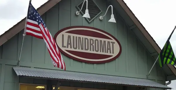 Exterior of Belfair Laundry in Belfair, Washington